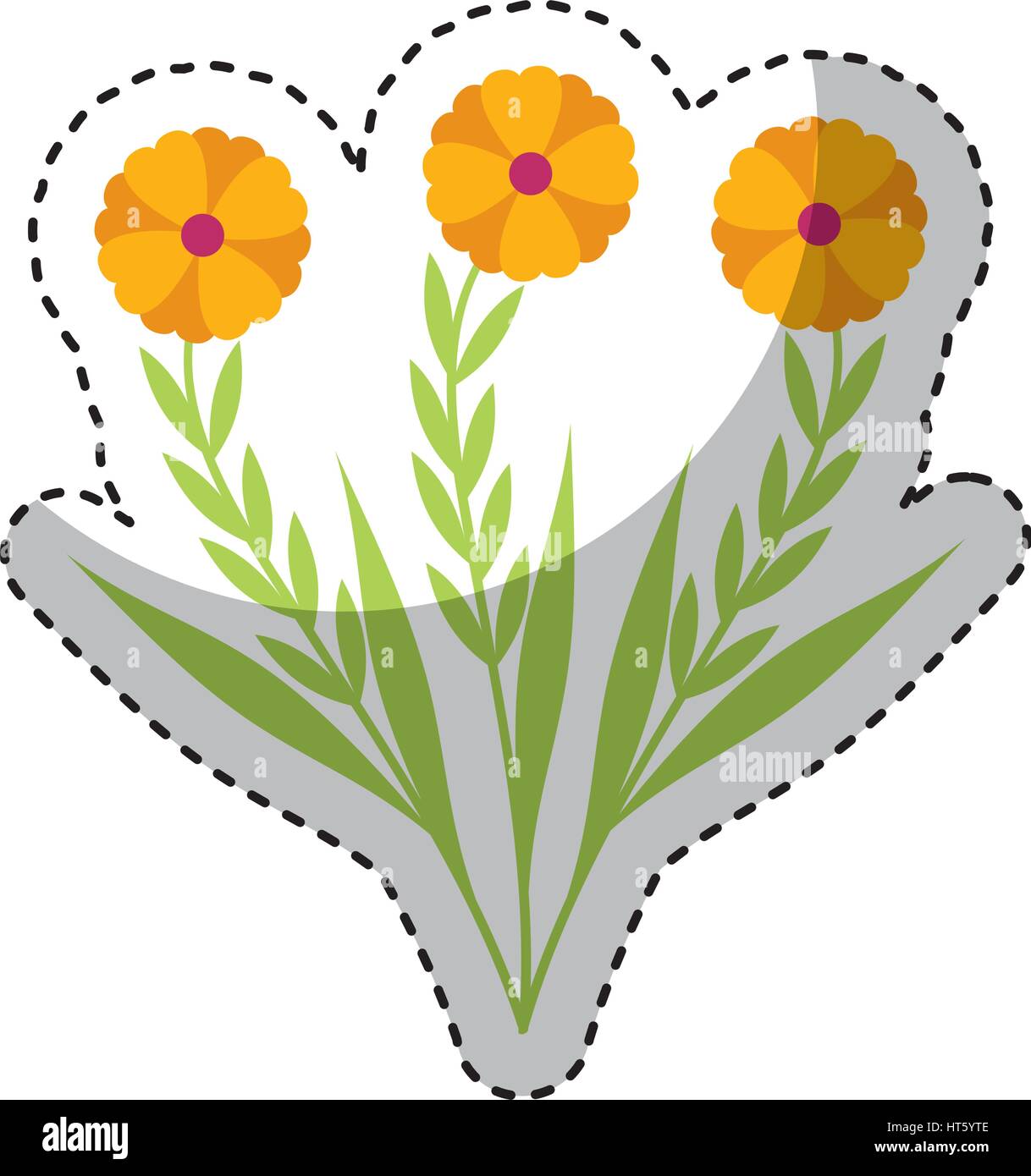cute flower garden isolated icon Stock Vector Image & Art - Alamy