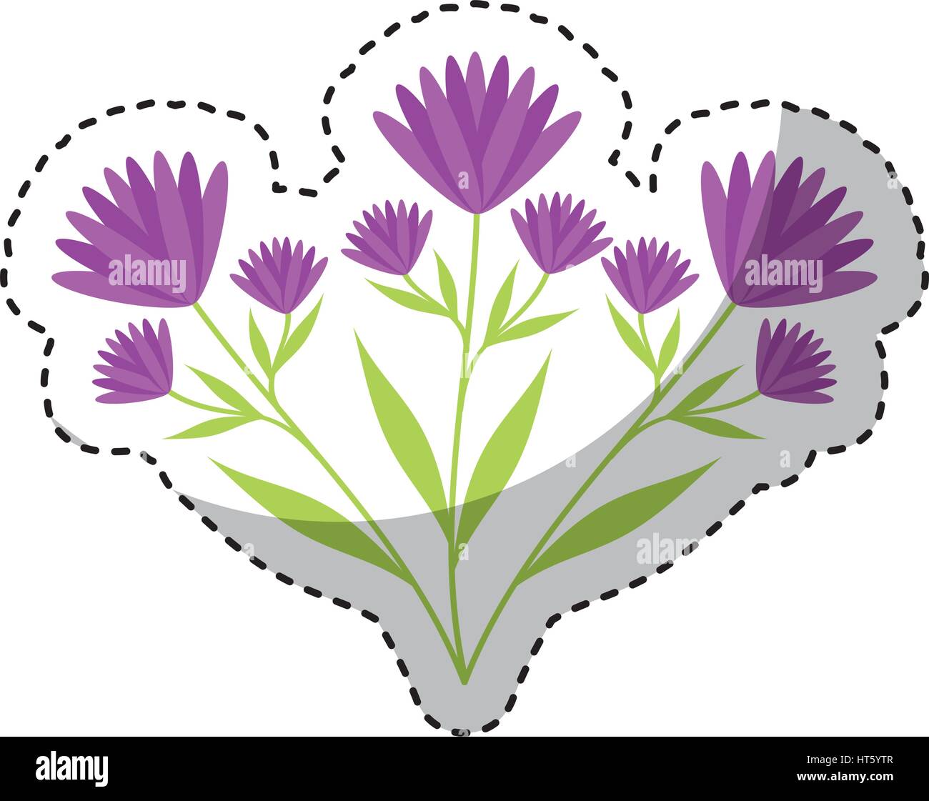 cute flower garden isolated icon Stock Vector Image & Art - Alamy