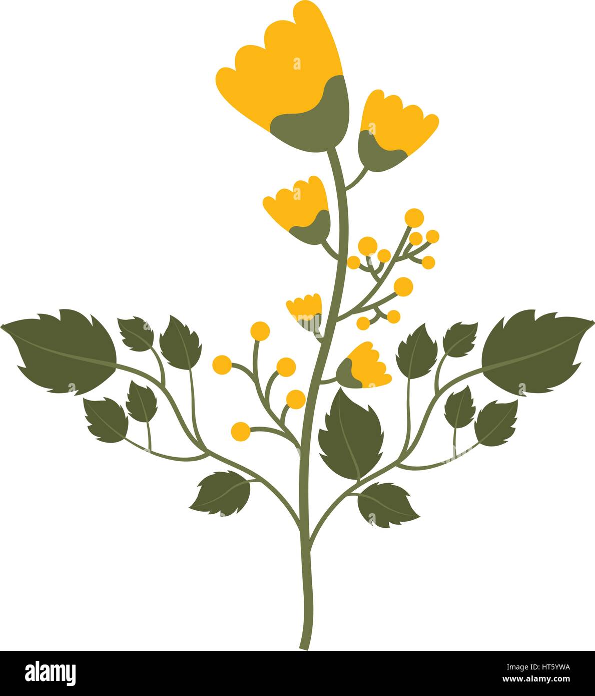 cute flower garden isolated icon Stock Vector Image & Art - Alamy