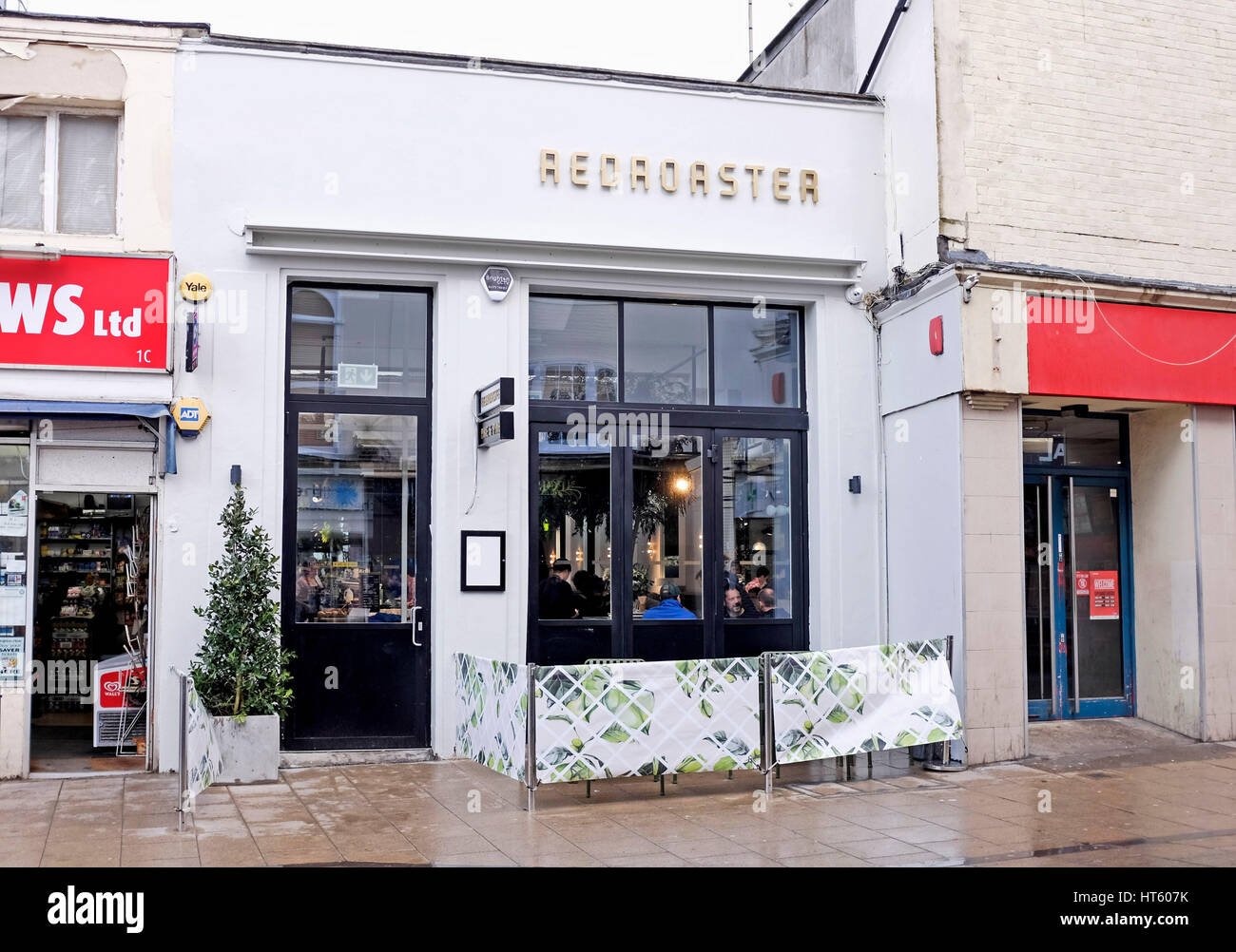 The Redroaster cafe and Pike and Pine restaurant in St James's Street Brighton set up by chef Matt Gillan Stock Photo