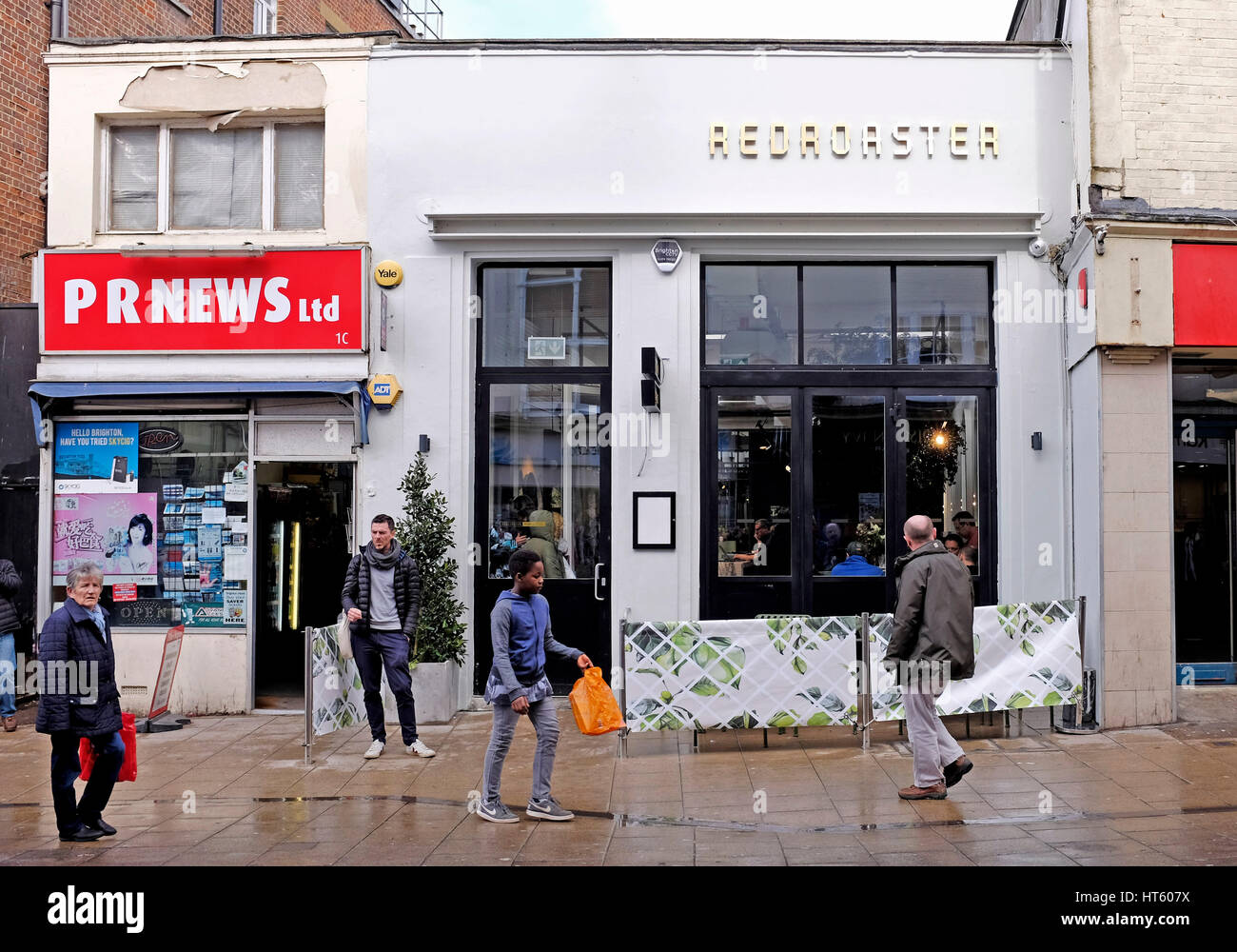 The Redroaster cafe and Pike and Pine restaurant in St James's Street Brighton set up by chef Matt Gillan Stock Photo