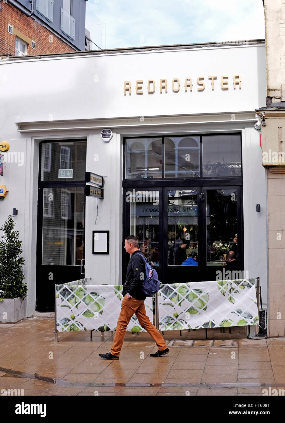 The Redroaster cafe and Pike and Pine restaurant in St James's Street Brighton set up by chef Matt Gillan Stock Photo