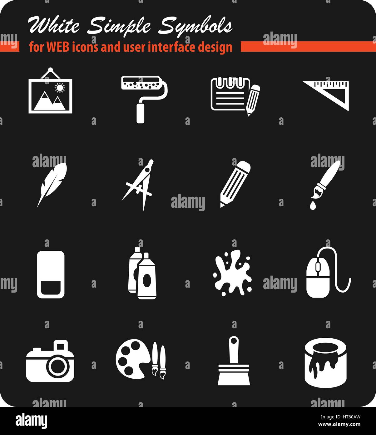 art tools web icons for user interface design Stock Vector Image & Art ...