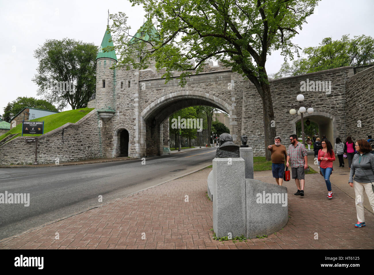 St. Louis Gate (Porte St. Louis), Quebec City Stock Photo - Alamy