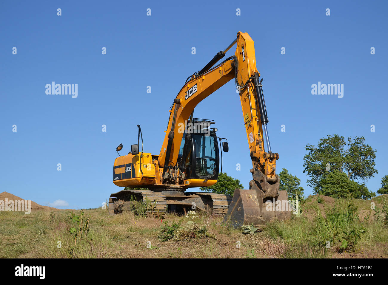 JCB JS1160LC excavator Stock Photo