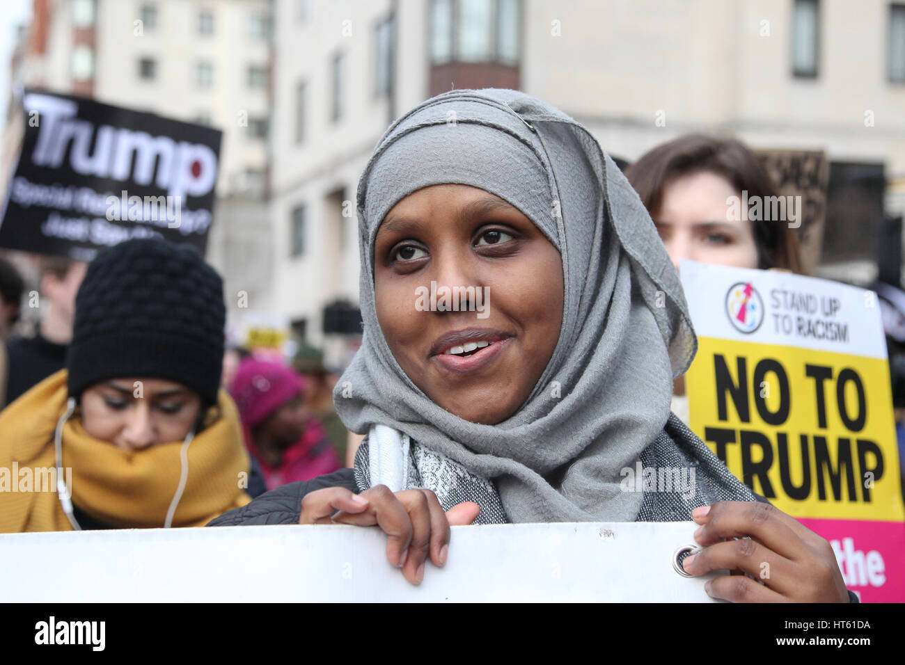 Protesters Demonstrate Against Donald Trumps Muslim Ban At The Us