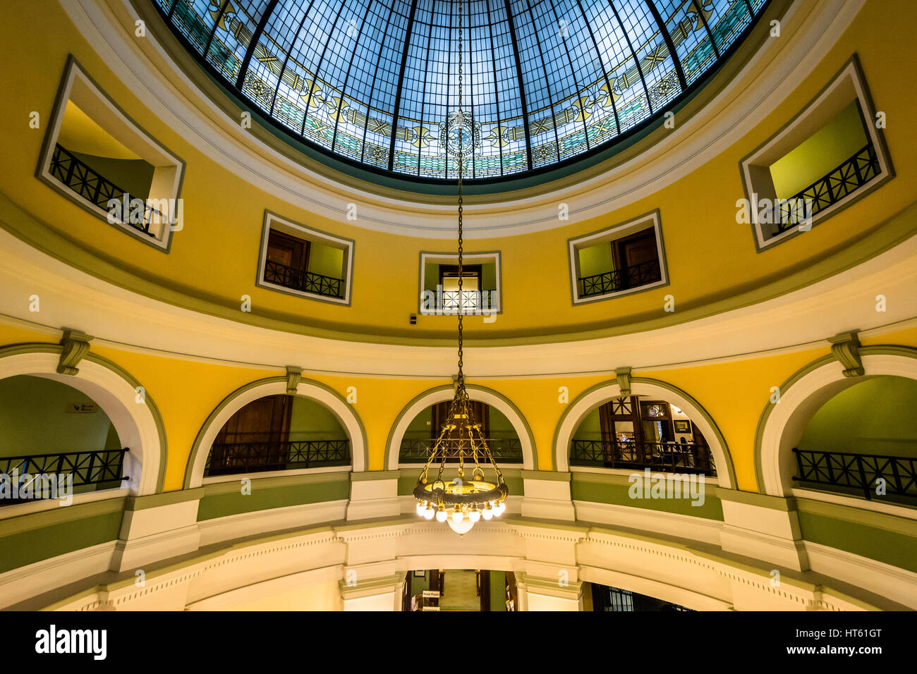 The interior of the Handley Library, in Winchester, Virginia Stock
