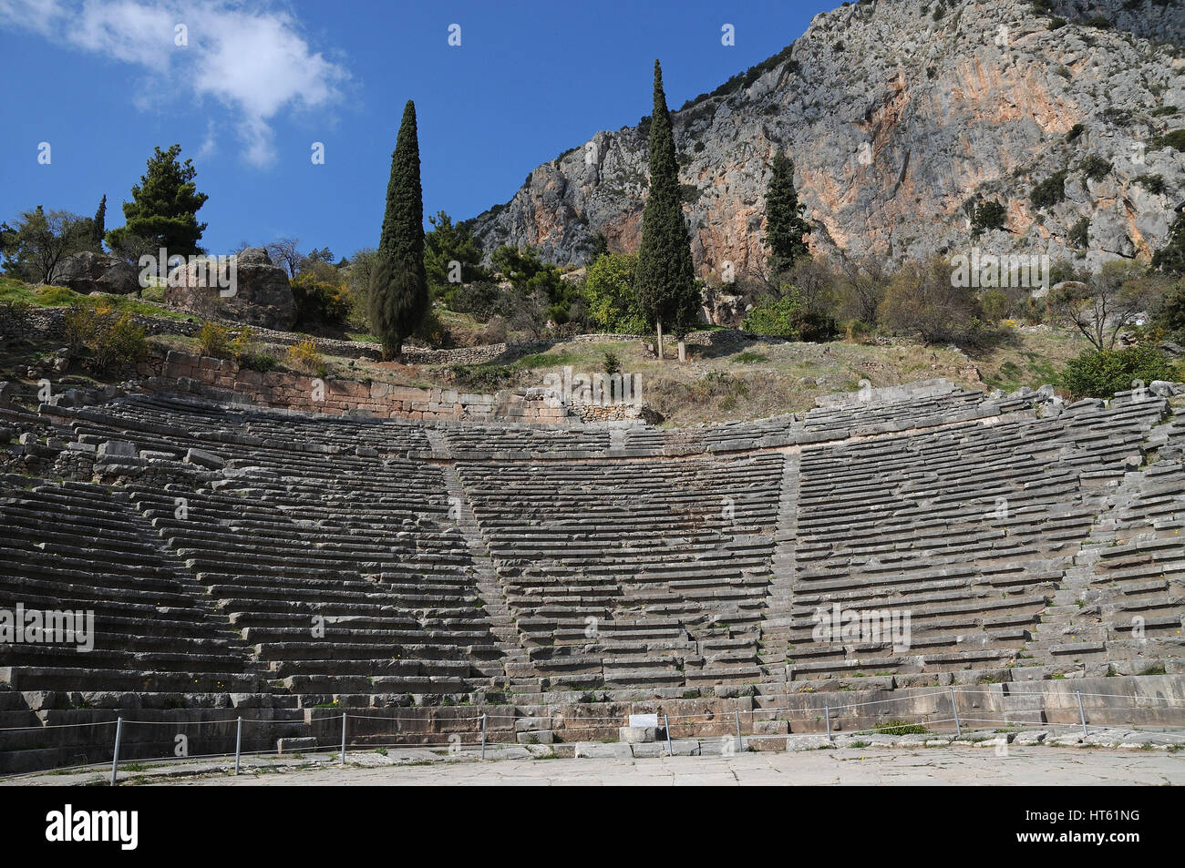 Delphi Theater ,amphitheater old ruins Stock Photo - Alamy
