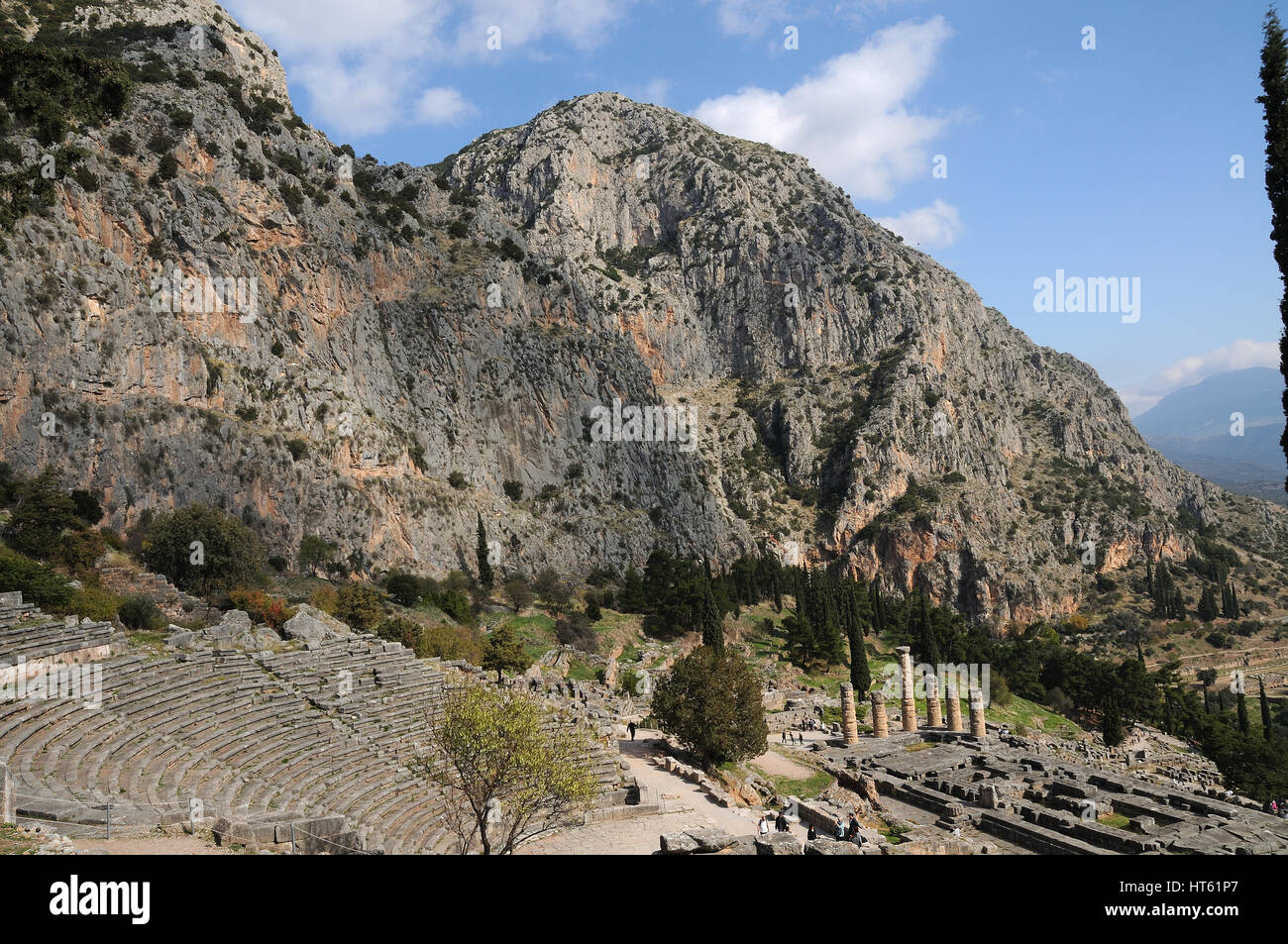Delphi Theater ,amphitheater old ruins Stock Photo - Alamy