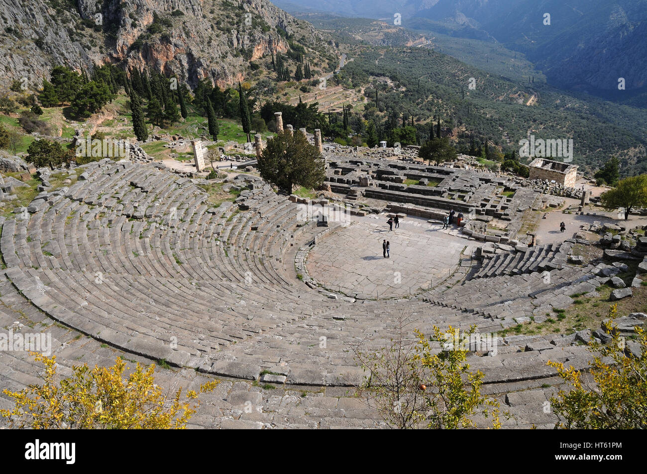 Delphi Theater ,amphitheater old ruins Stock Photo - Alamy