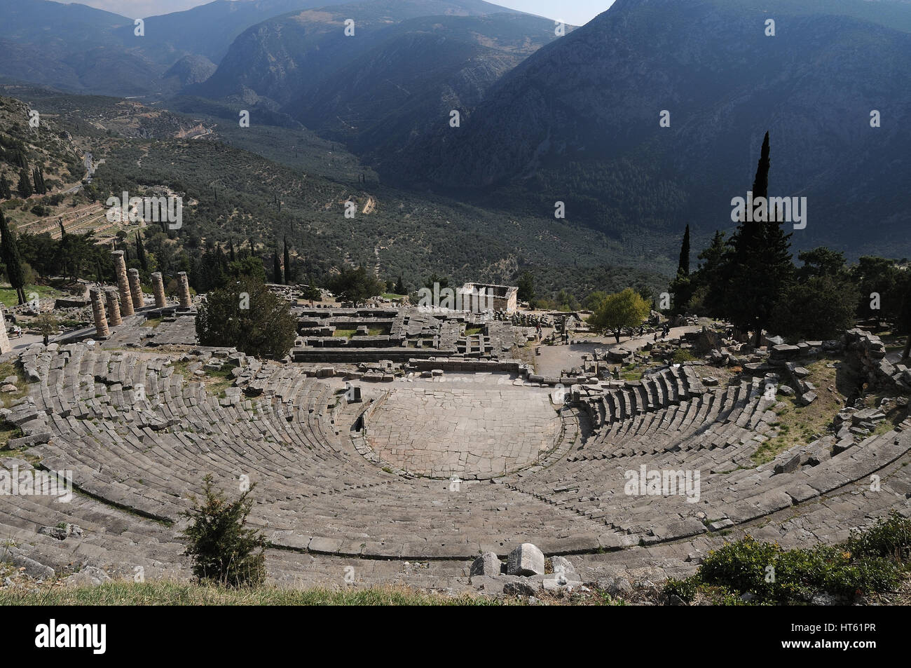 Delphi Theater ,amphitheater old ruins Stock Photo - Alamy