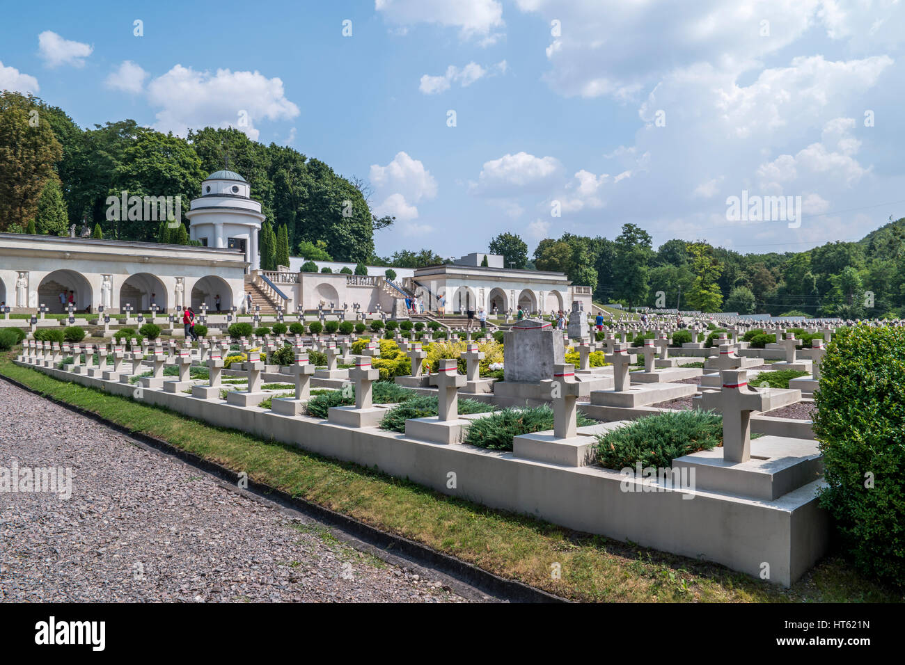 Cmentarz Łyczakowski we Lwowie Stock Photo