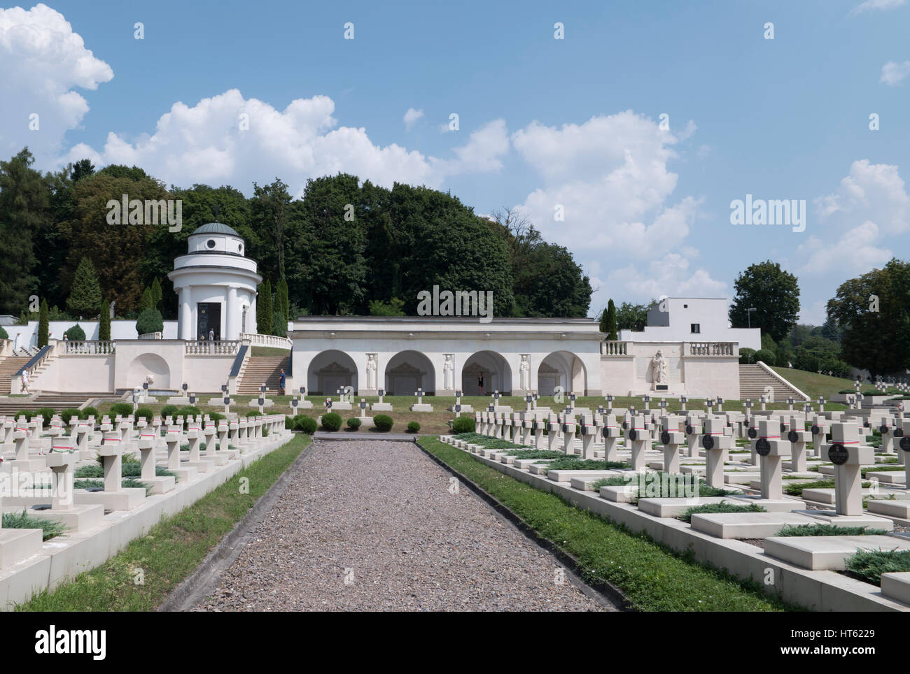 Cmentarz Łyczakowski we Lwowie Stock Photo