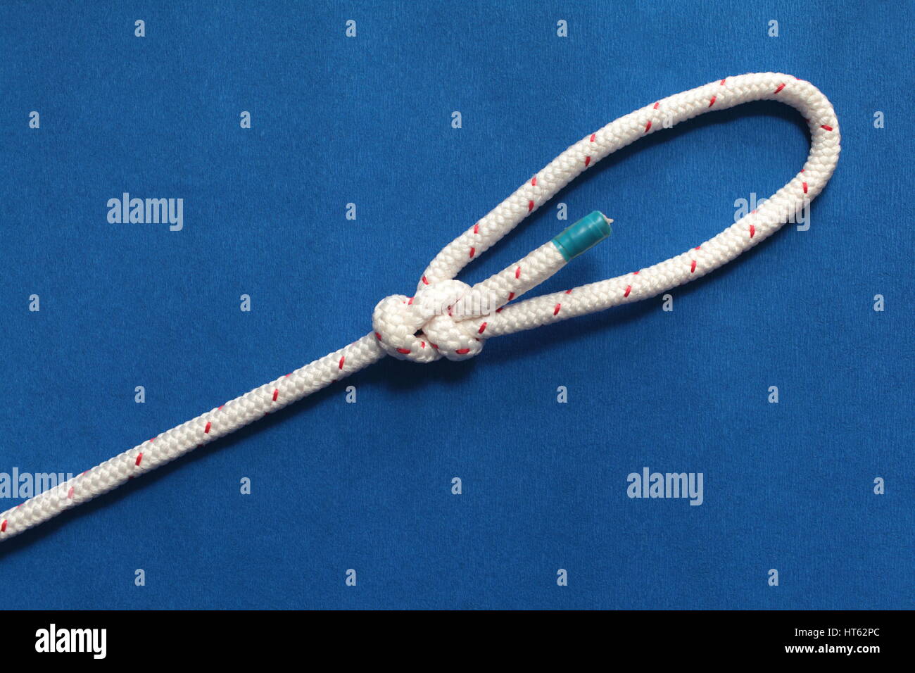 Knot loop sea knot against  blue background sea knot good Stock Photo