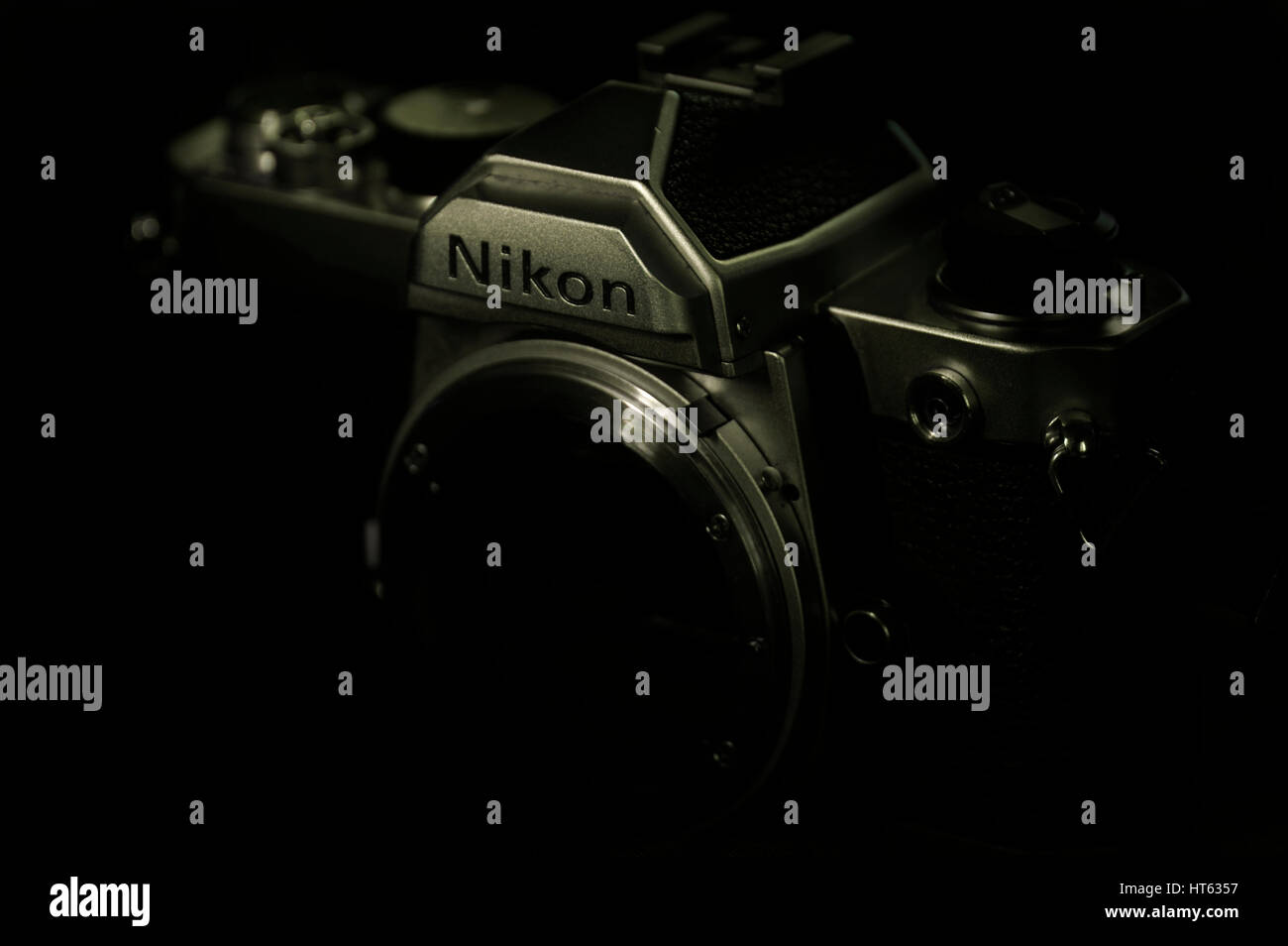 Nikon FM 35mm SLR camera body Stock Photo
