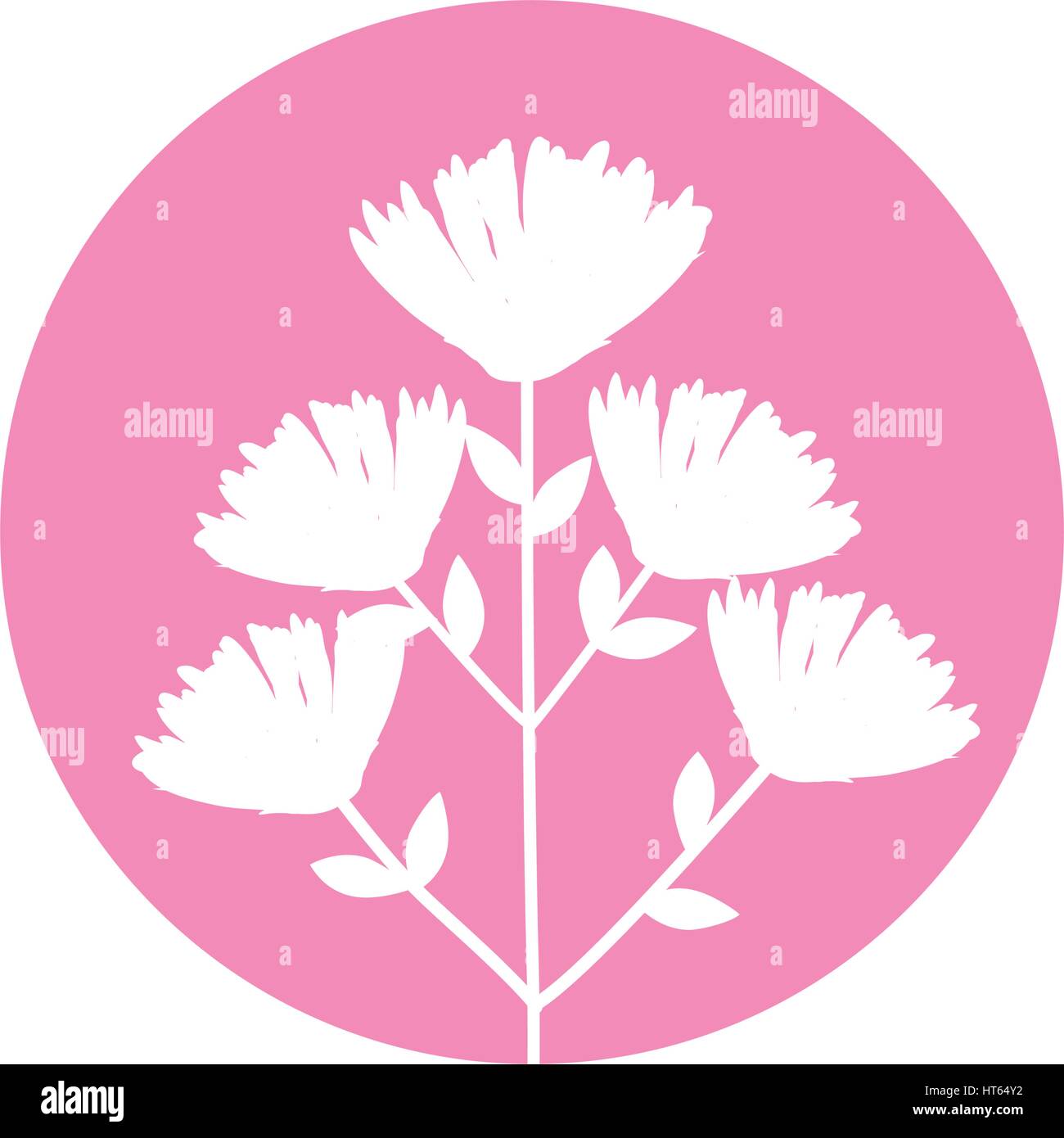flower bouquet natural icon Stock Vector Image & Art - Alamy