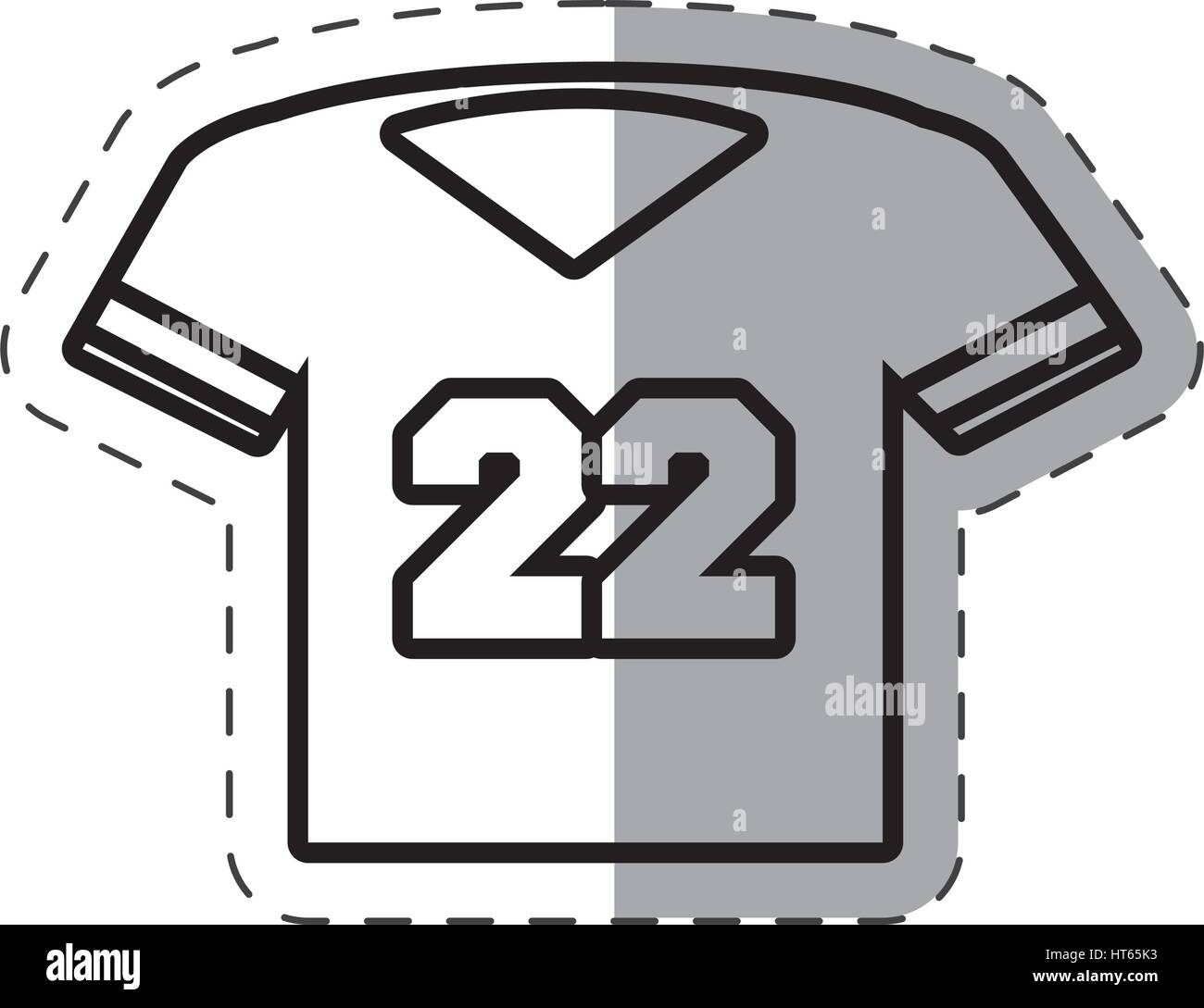 jersey american football cut line Stock Vector Image & Art Alamy