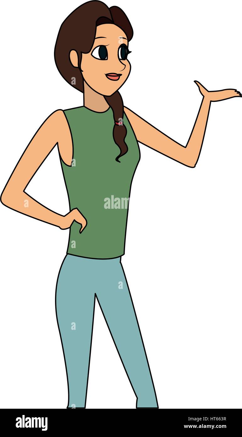 pretty young woman icon image Stock Vector Image & Art - Alamy