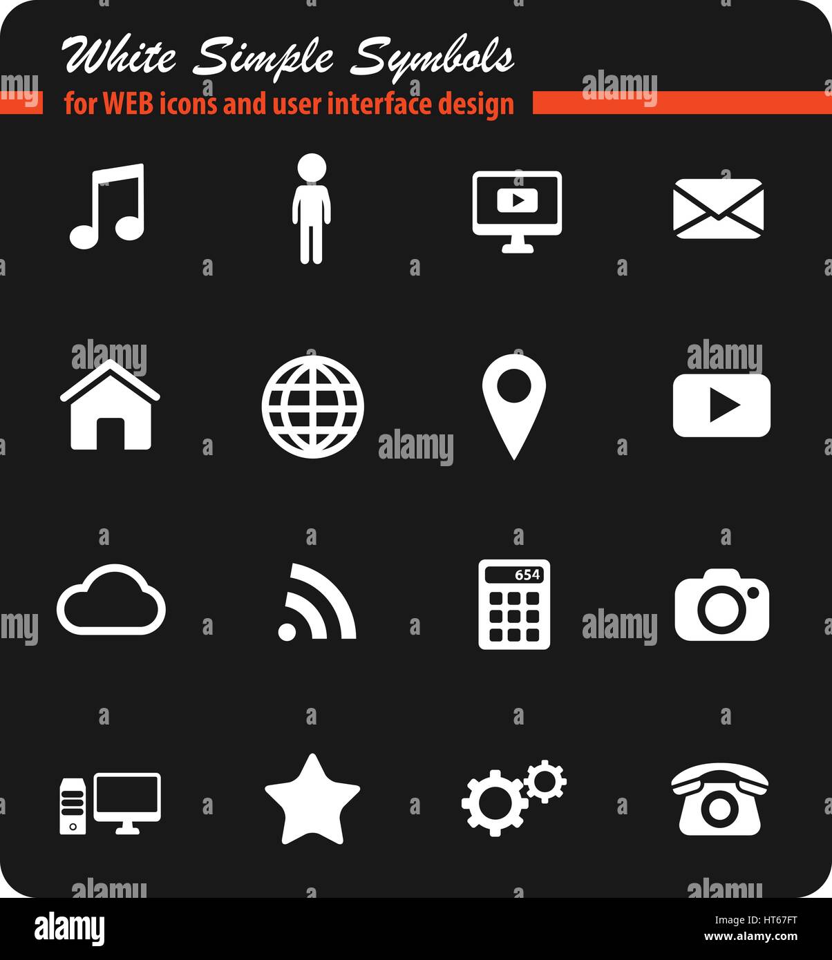 Camera settings symbols hi-res stock photography and images - Alamy