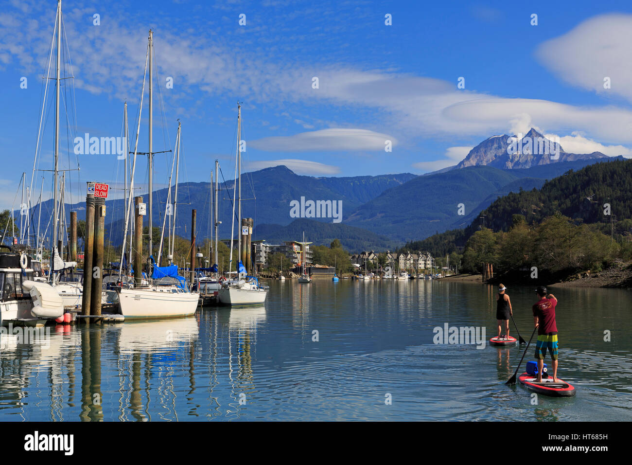 Marina, Squamish, Vancouver, British Columbia, Canada, North America Stock Photo
