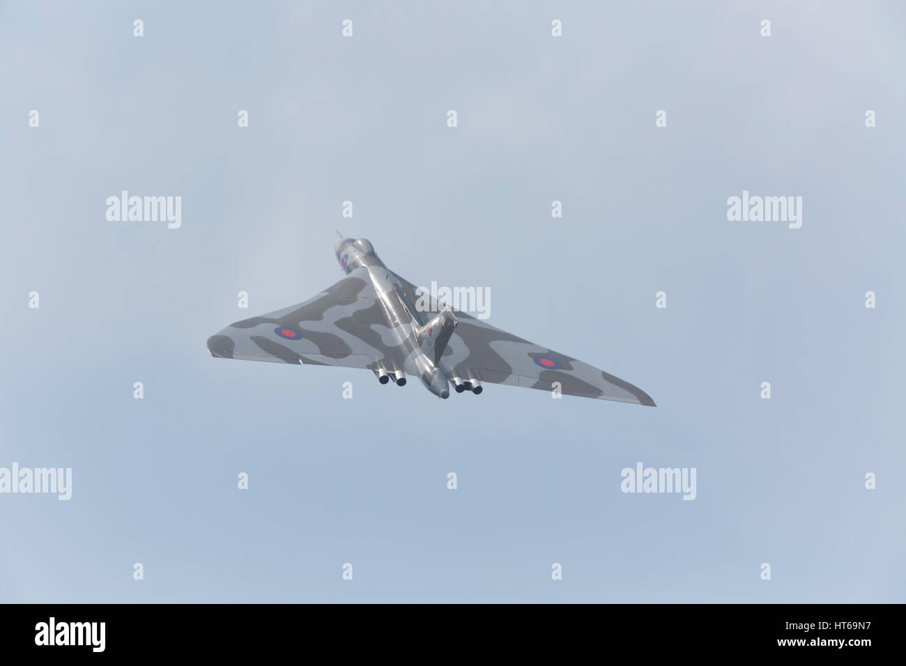 Farnborough Airshow 2014 : Vulcan Bomber Stock Photo