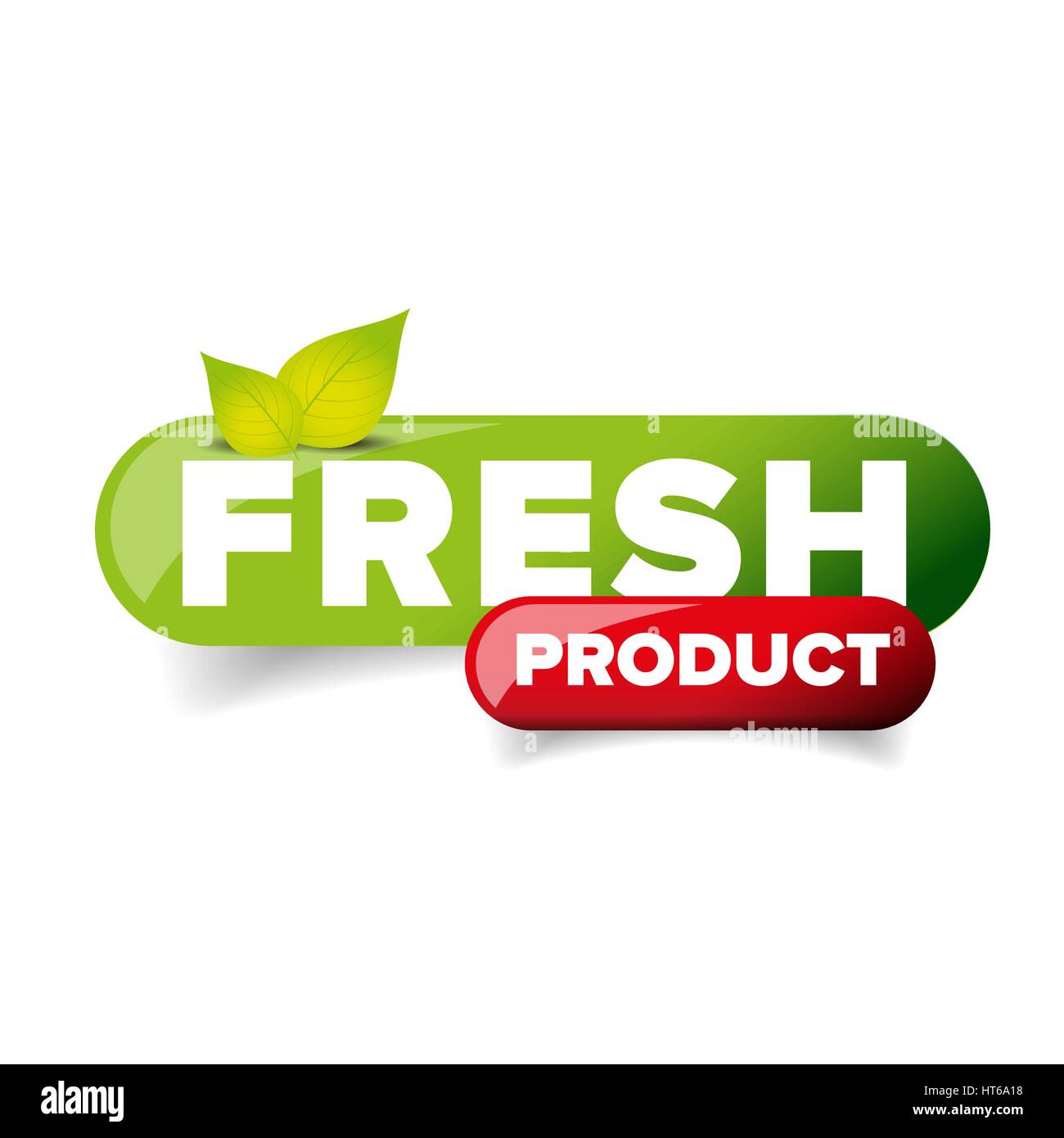 Fresh Product button vector Stock Vector