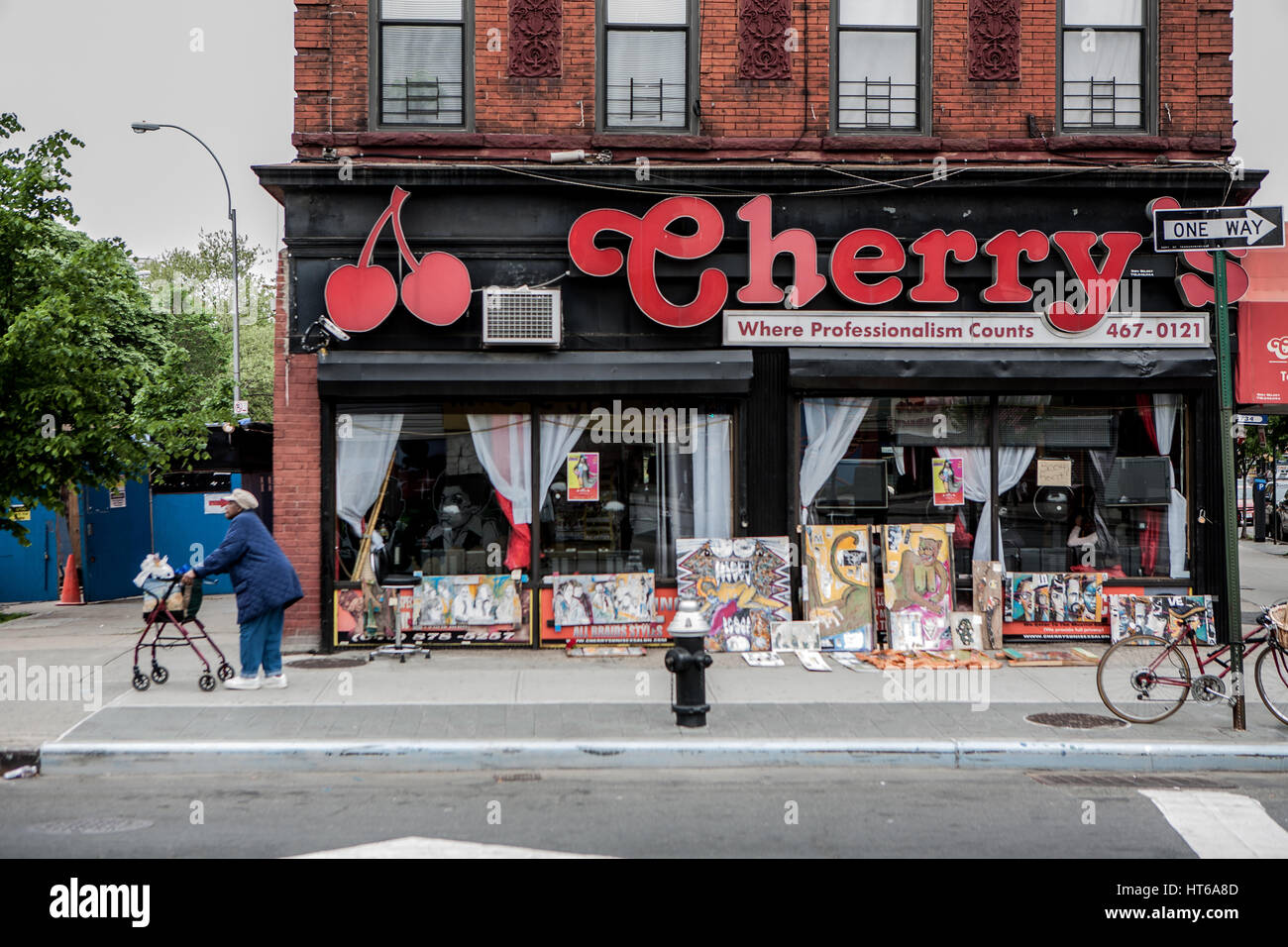 Cherry” shop at Fulton Street in Brooklyn, United States of America Stock  Photo - Alamy
