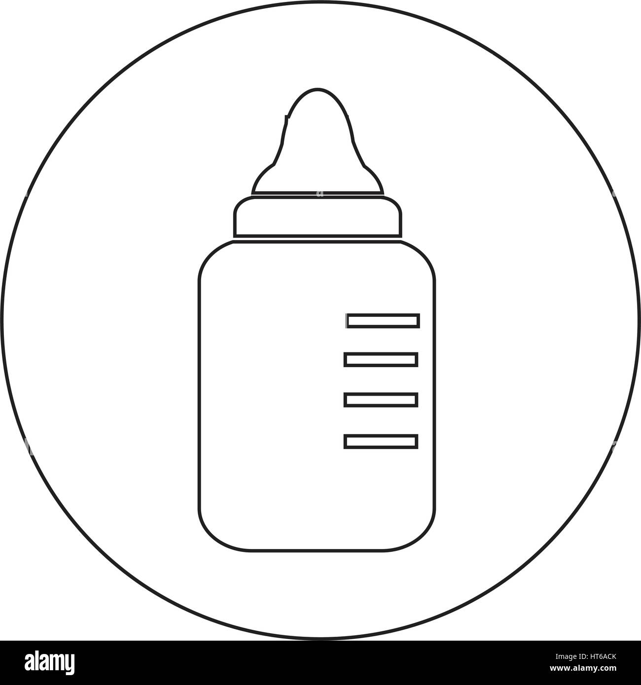 baby milk bottle icon illustration design Stock Vector Image & Art - Alamy