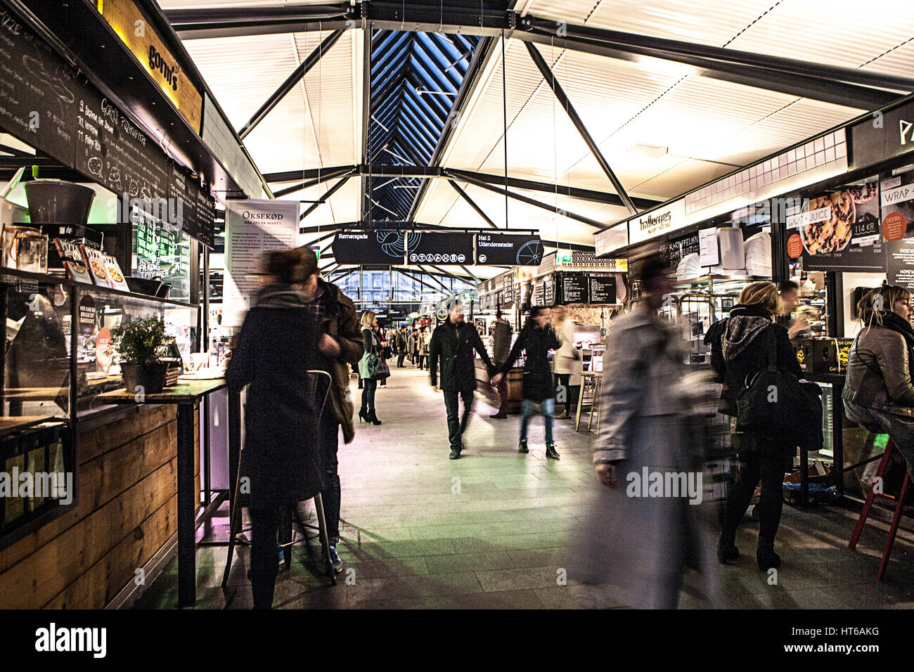 Torvehallerne is the biggest food market located in central Copenhagen