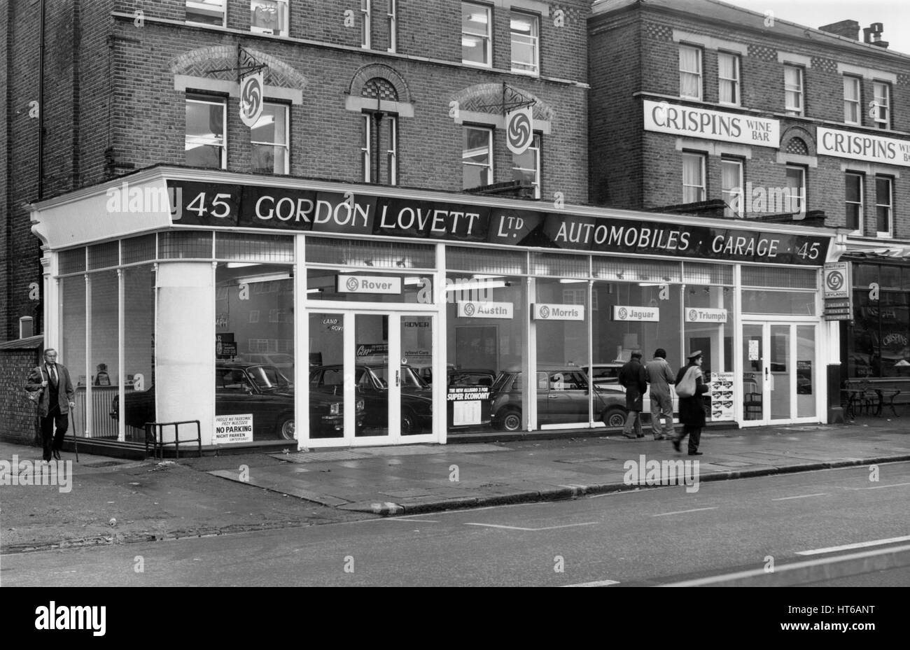 Gordon Lovett British Leyland car dealership in Ealing 1979 Stock Photo