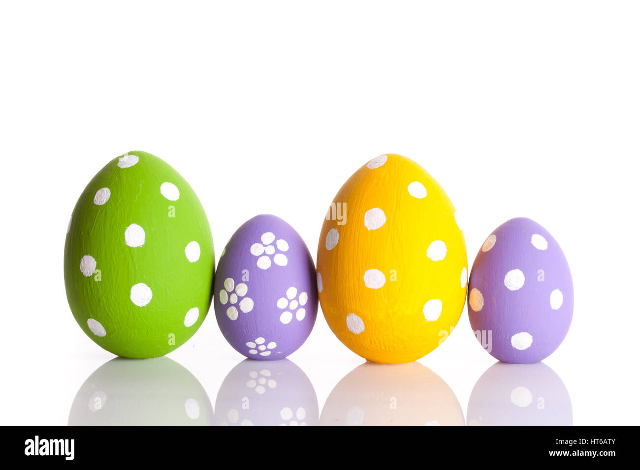 easter eggs isolated on white. studio shot Stock Photo - Alamy