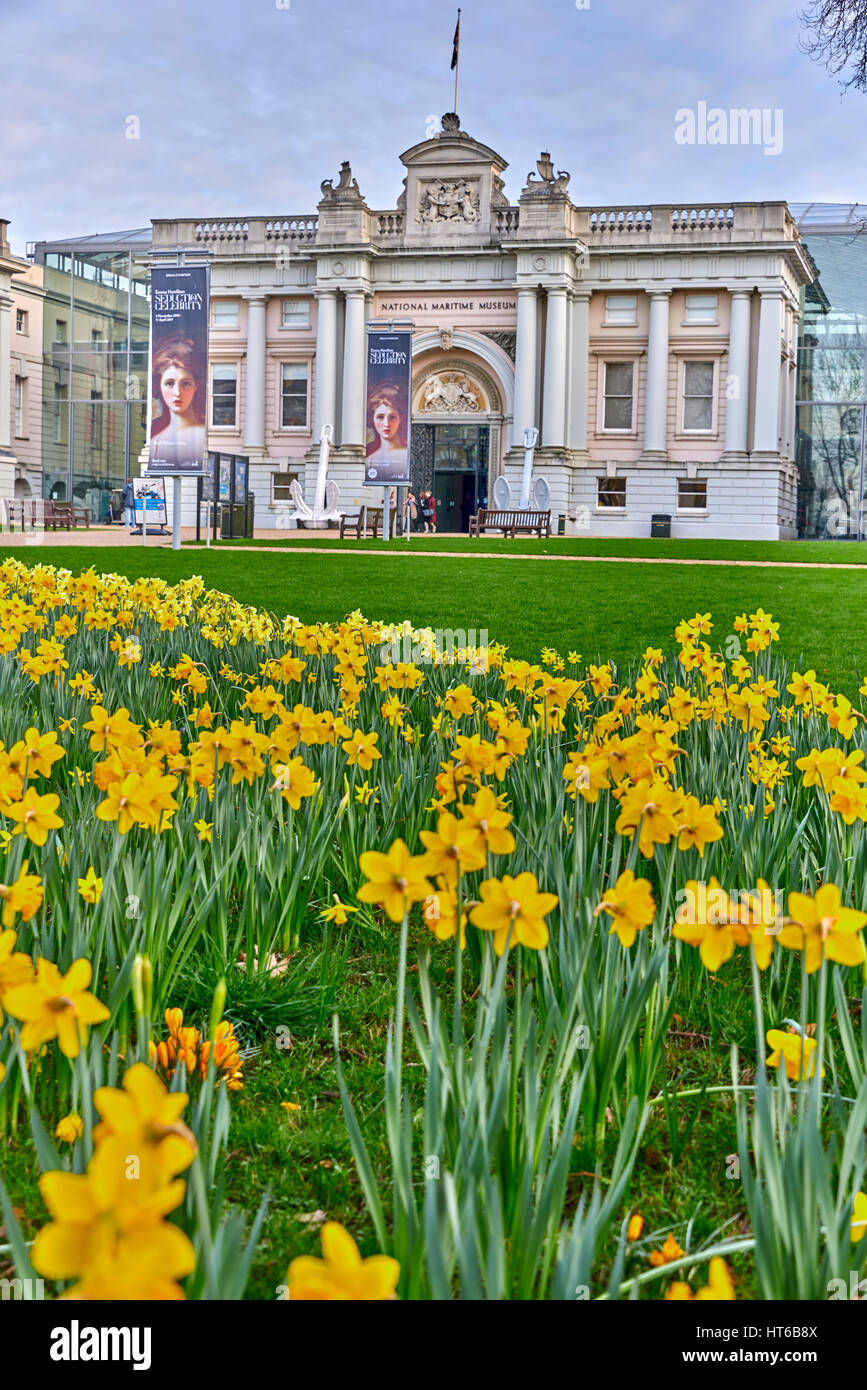 The National Maritime Museum (NMM) in Greenwich, London is the leading maritime museum of the United Kingdom Stock Photo