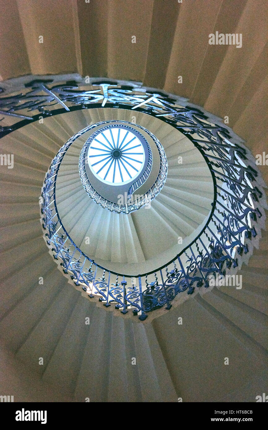 The Tulip Stairs and lantern Stock Photo