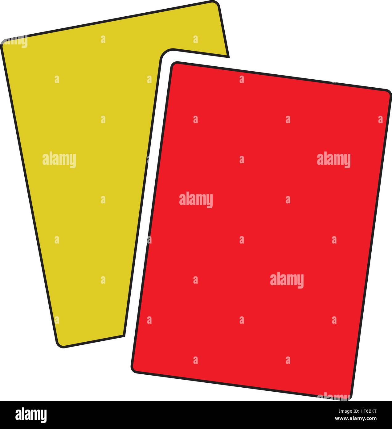 Red yellow soccer card cartoon hires stock photography and images Alamy