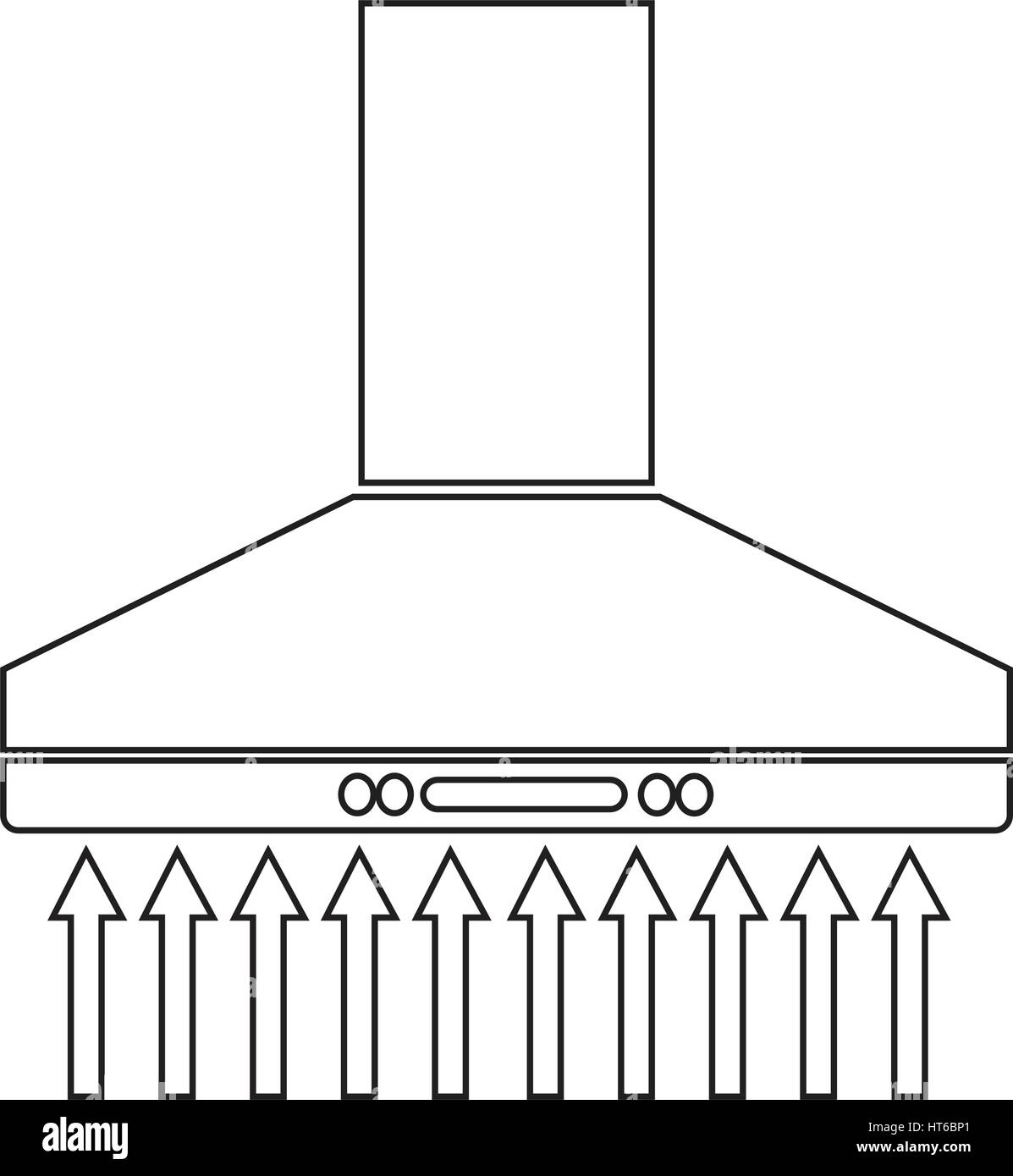 Kitchen extractor hood Stock Vector Images - Alamy