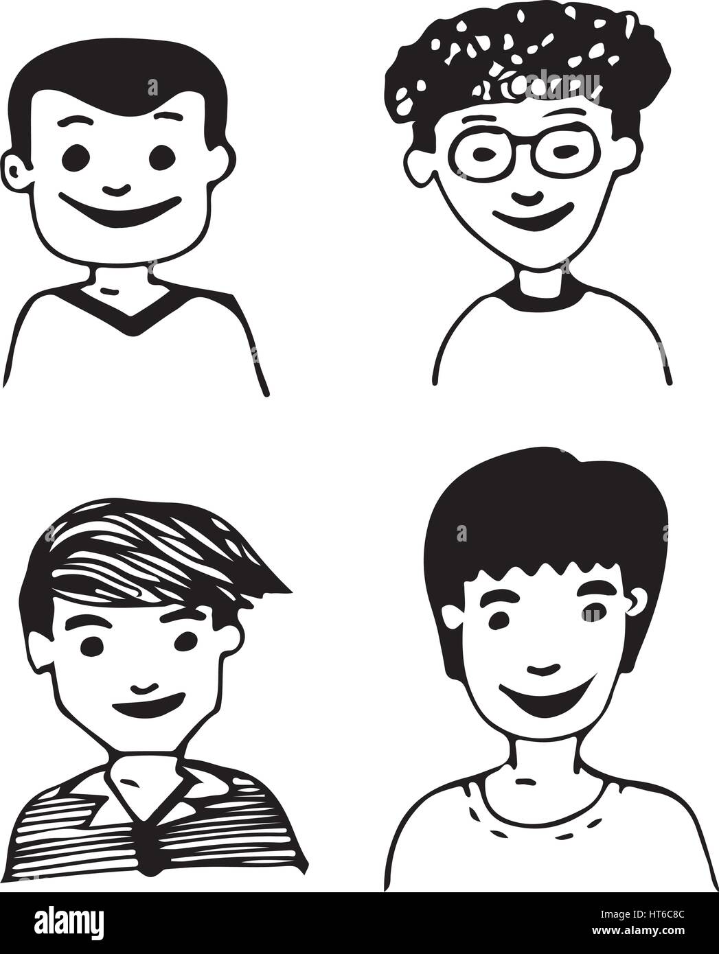 Hand drawn People men illustration design Stock Vector Image & Art - Alamy