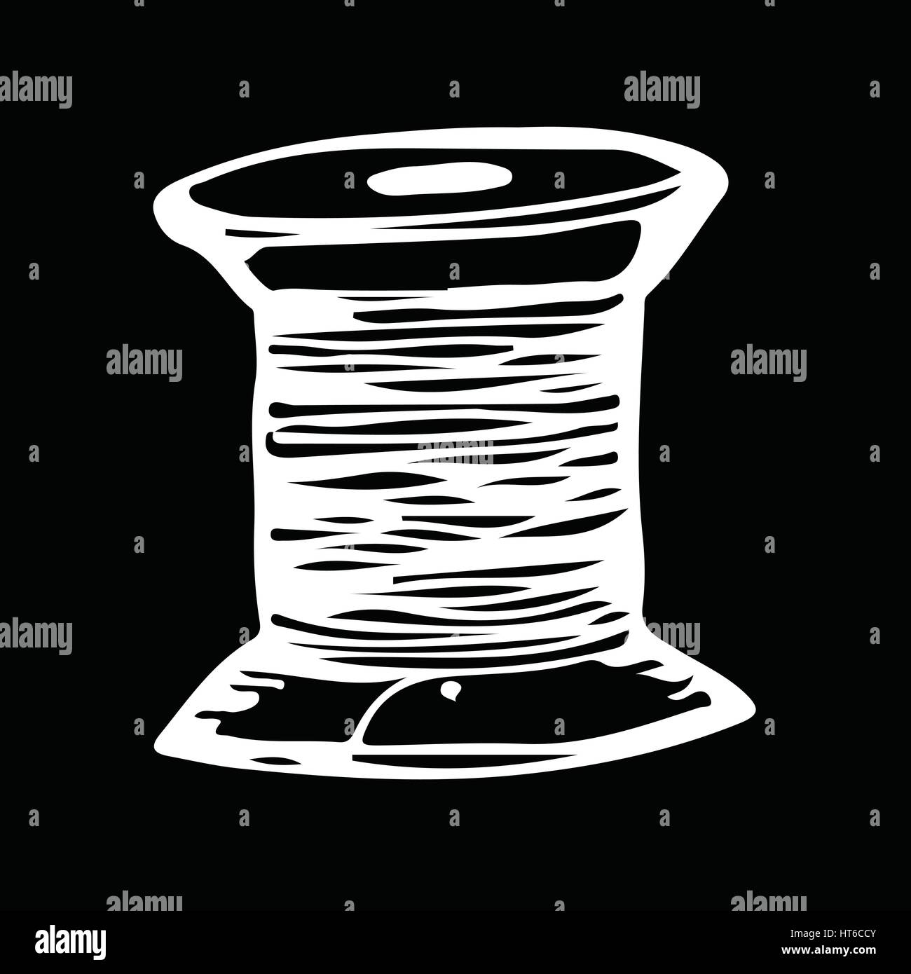 reel of cotton hand draw doodle illustration design Stock Vector Image & Art Alamy
