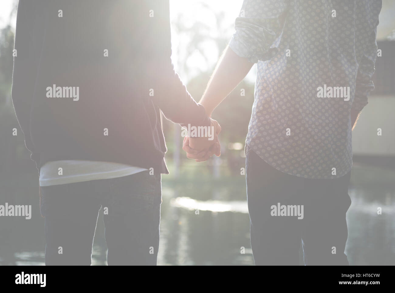 Gay Couple Love Outdoors Concept Stock Photo