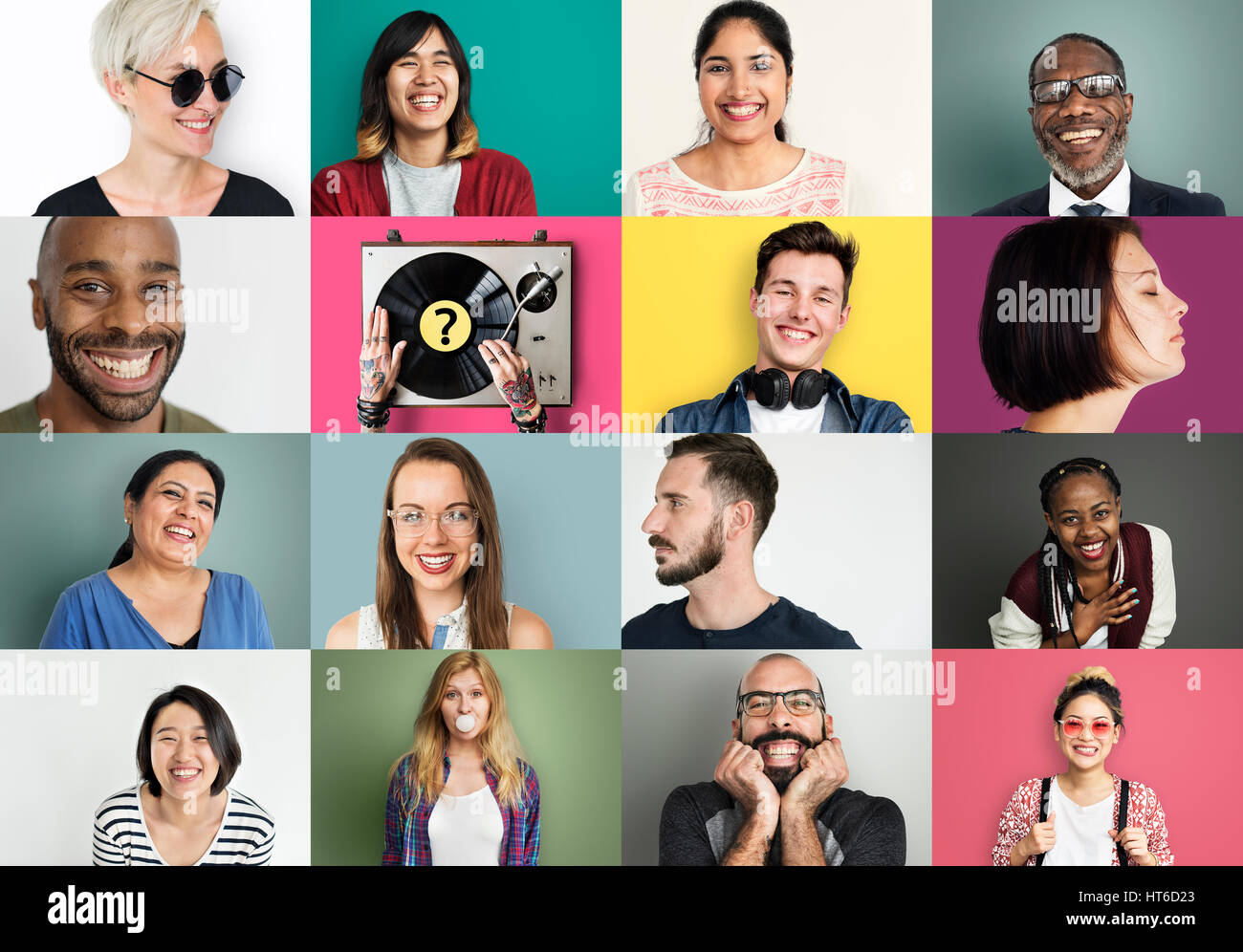Diverse People Smiling Happiness Cheerful Concept Stock Photo - Alamy