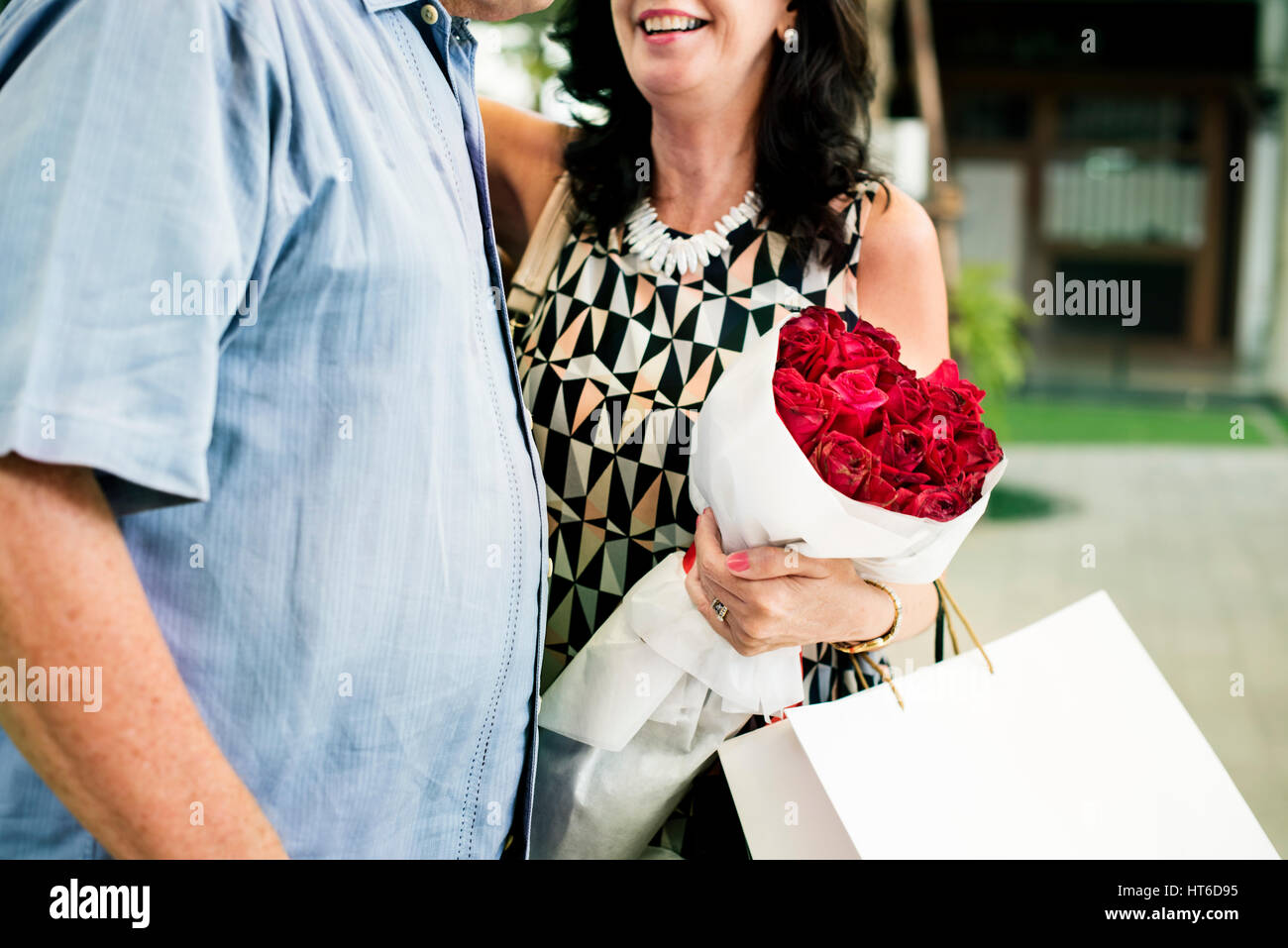 Mature adult lady red hi-res stock photography and images - Alamy