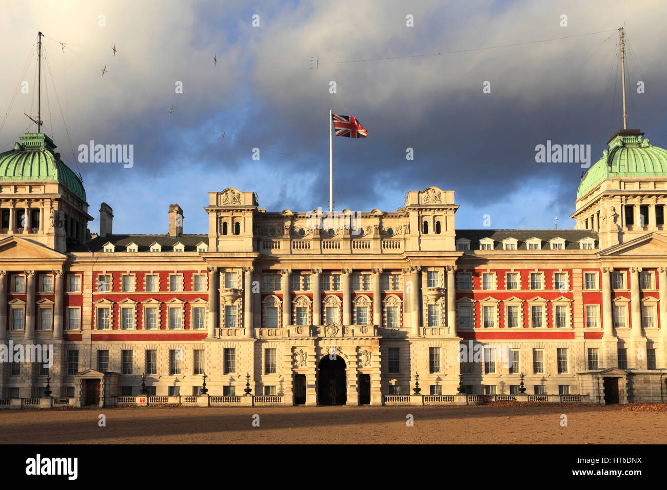 Summer, Horse Guards parade and the Old Admiralty Buildings; Whitehall; London England UK Stock Photo