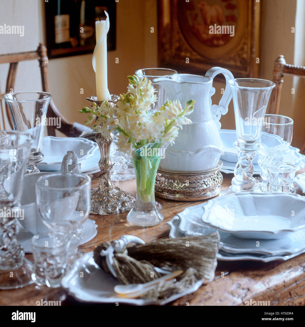 Dining table. Stock Photo