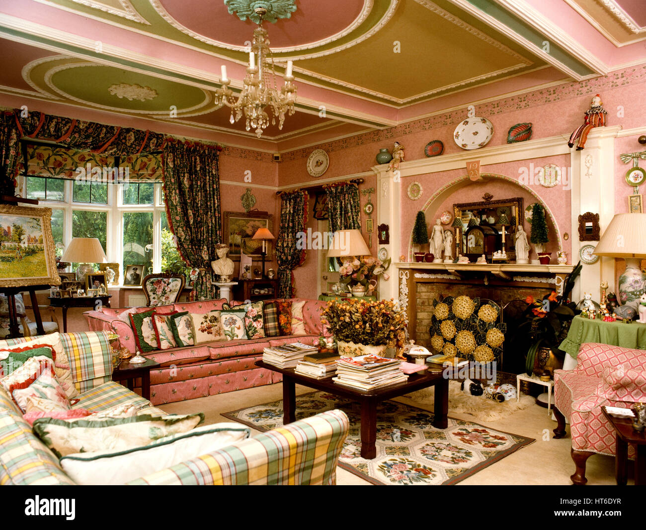 Edwardian style living room. Stock Photo