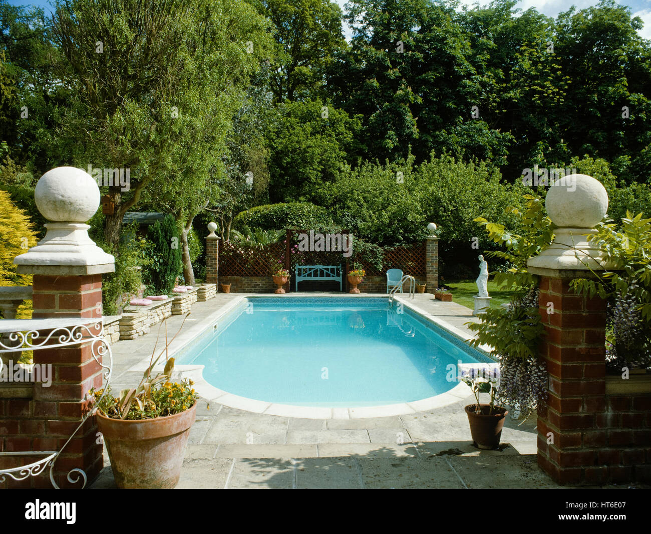 Outdoor swimming pool. Stock Photo