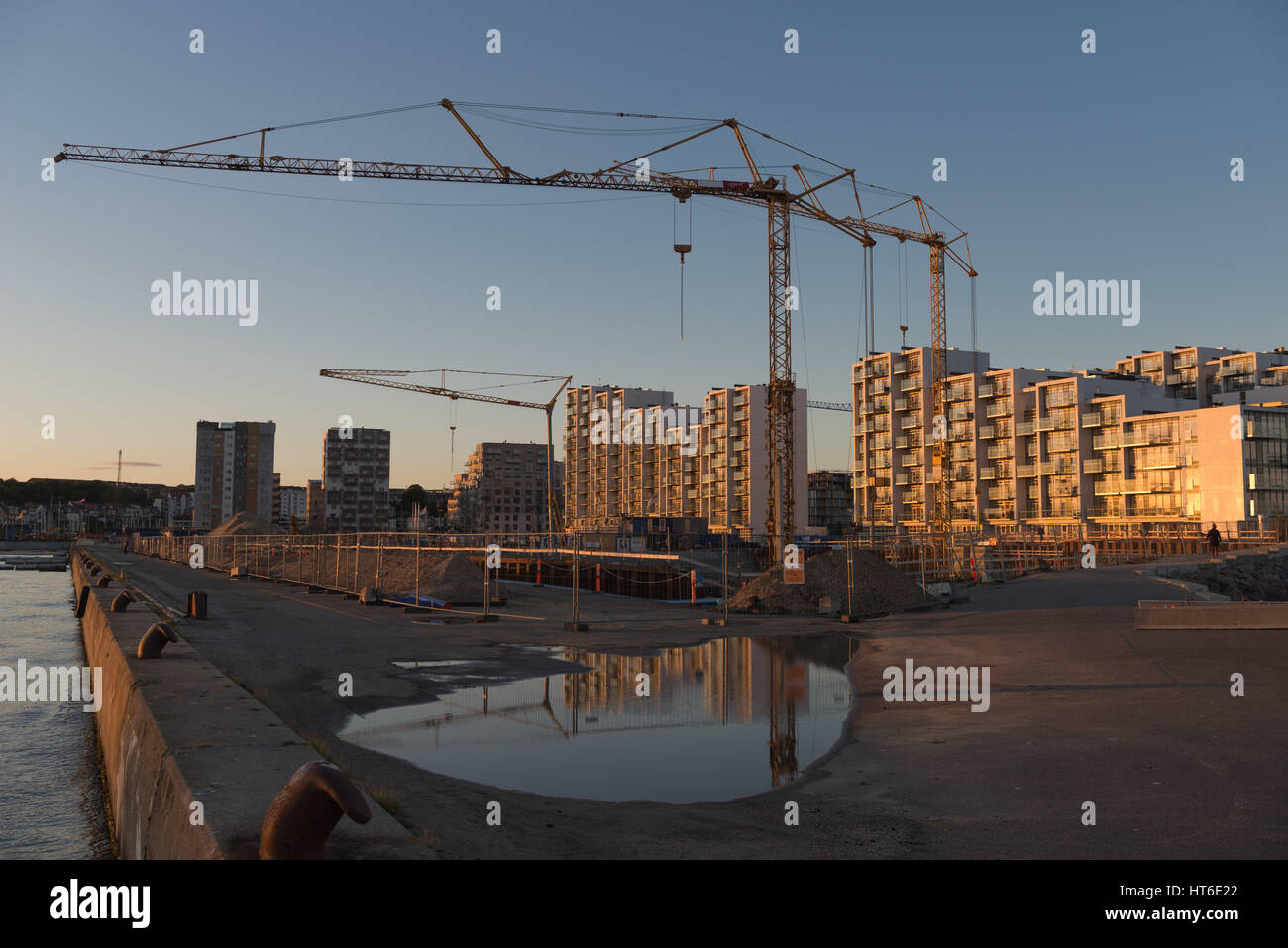 Aarhus Oe, Aaarhus East, an new city quarter at the habor front, Aarhus, North Jutland, Denmark, Scandinavia, Europe, Stock Photo