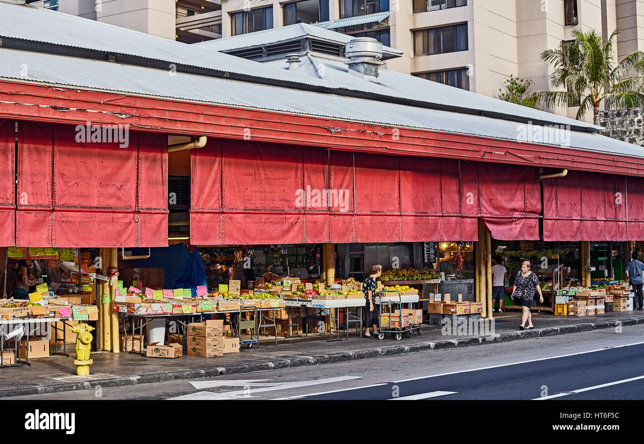 Honolulu, Hawaii, USA August 6, 2016 The Chinatown Historic District