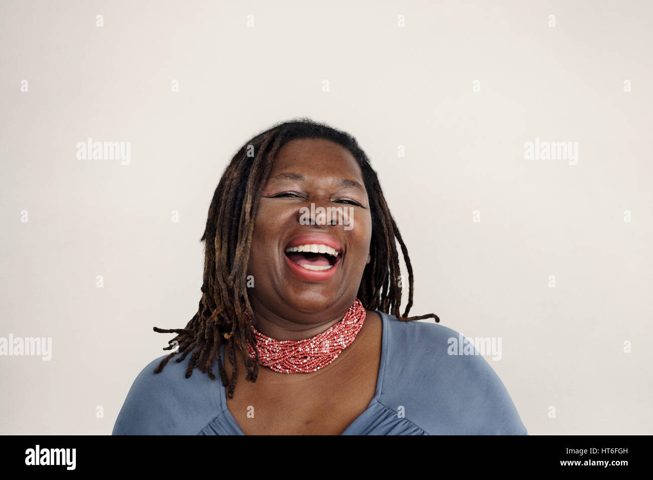 Woman Smiling Happiness Carefree Emotional Expression Concept Stock Photo
