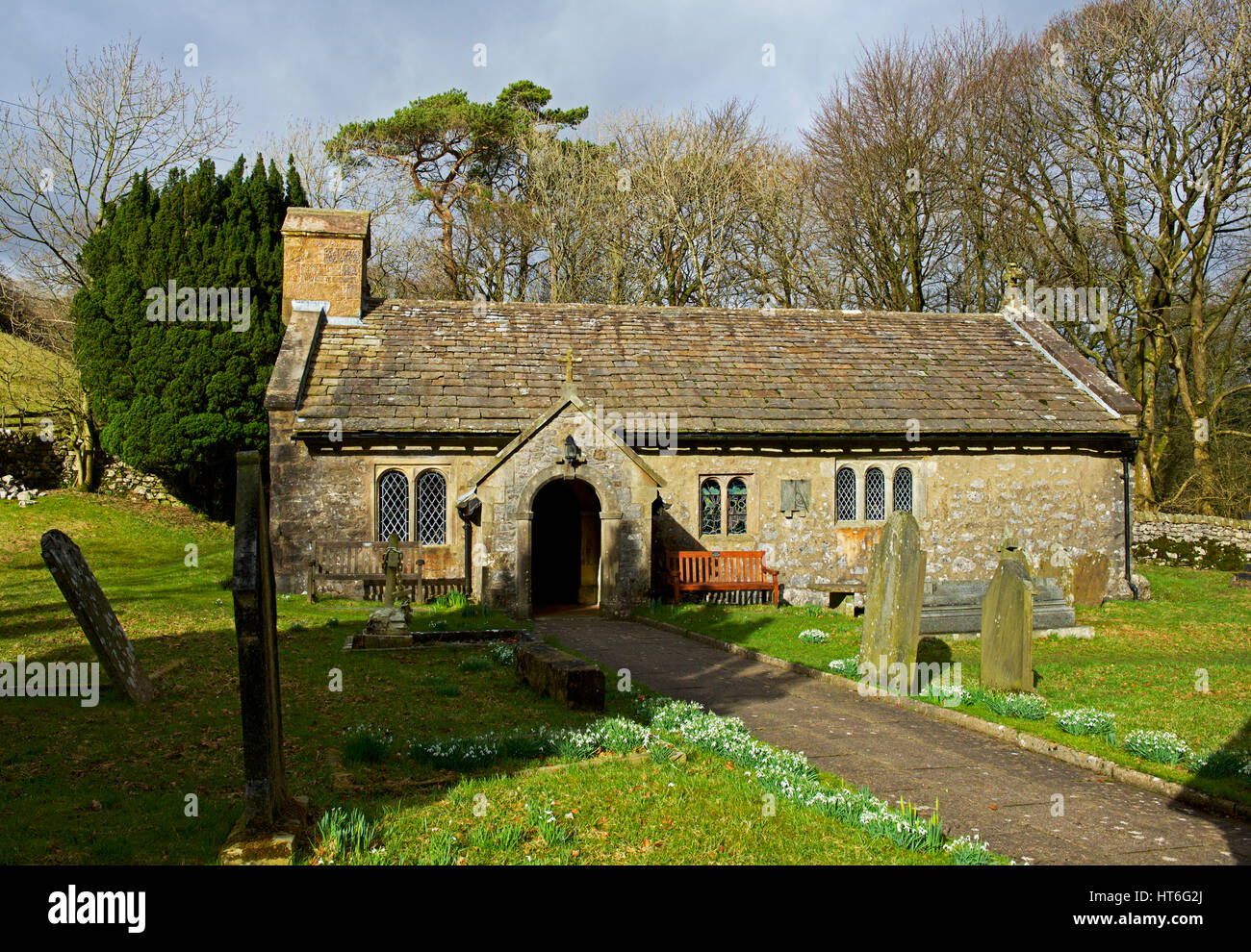 St Leonard's Church, Chapel-le-Dale, Ribblesdale, Yorkshire Dales National Park, North Yorkshire, England UK Stock Photo