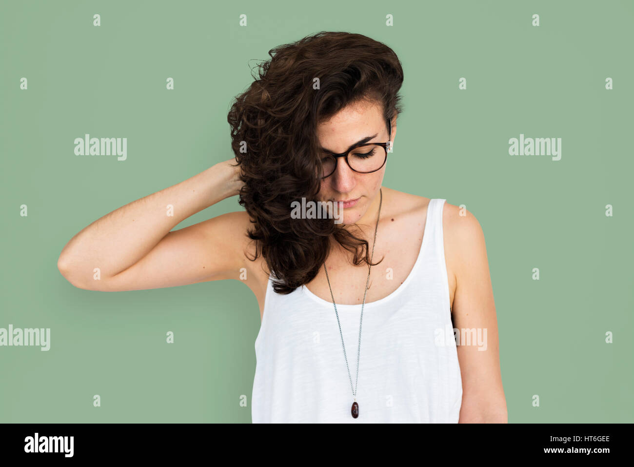 Studio model shoot race woman hi-res stock photography and images - Alamy