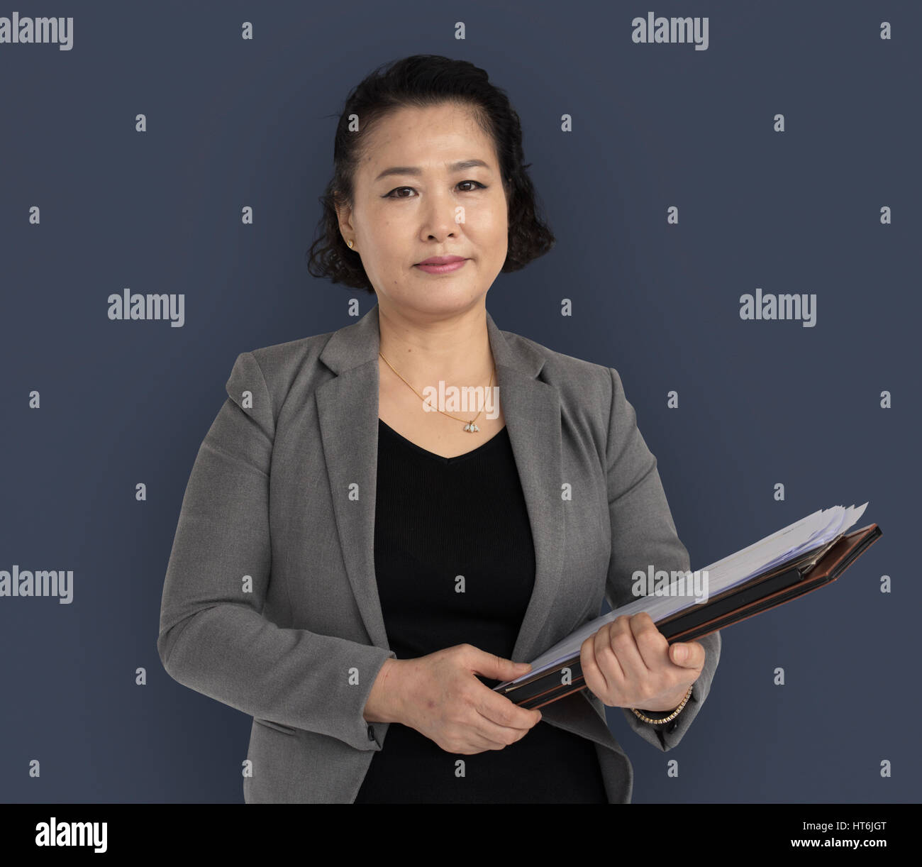 Asian business woman positive hi-res stock photography and images - Alamy